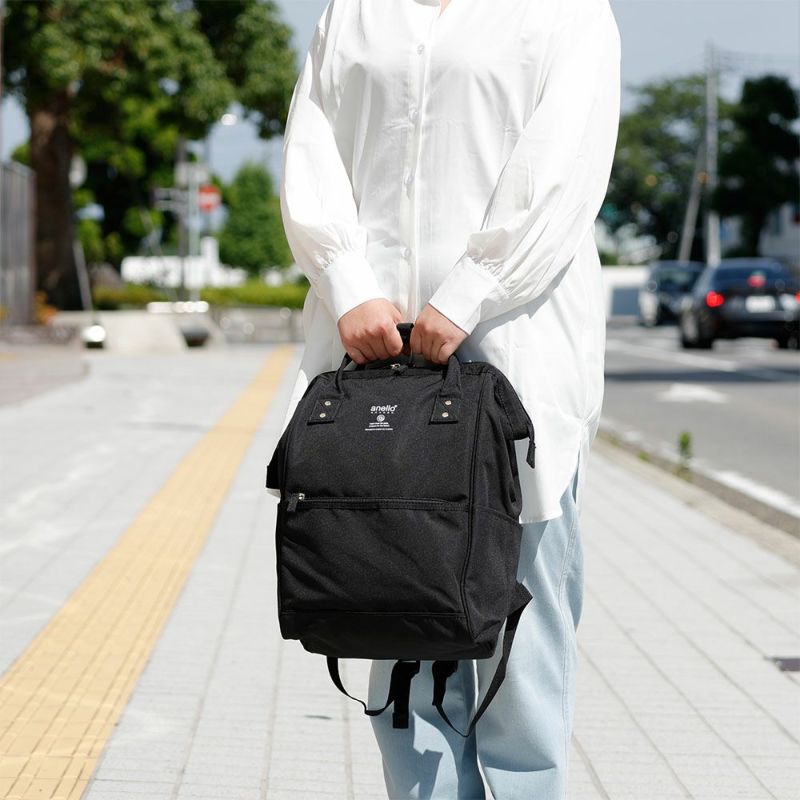 アネログランデリュックレディース女性anelloGRANDEA418L通学通勤リュックサックおしゃれ人気大人かわいい撥水黒シンプル口金リュックSPSA4口金リュック(R)GUB3013Z