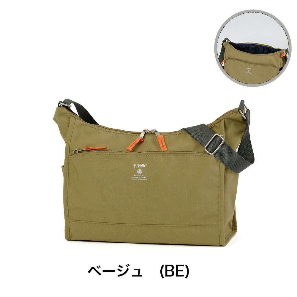 アネログランデショルダーバッグレディースファスナー付きanelloGRANDEバッグ軽量人気おしゃれ斜めがけブランド小さめ撥水CABINA5ショルダーバッグGTM0172Z