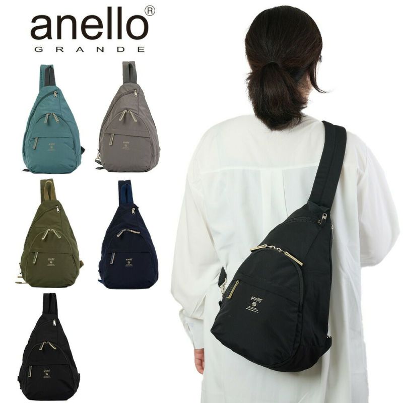 アネログランデボディバッグレディースファスナー付きanelloGRANDEバッグ軽量人気おしゃれ斜めがけブランドMOISTA5クロスボディGTM0314Z