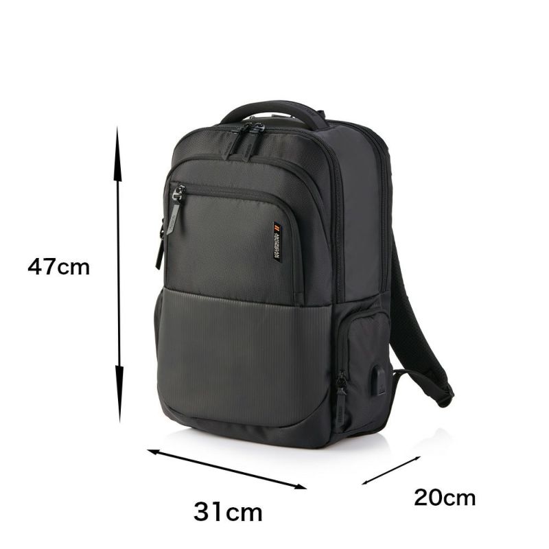 【正規取扱店】アメリカンツーリスターリュックAmericanTouristerメンズ28LB4A4セグノバックパック1ビジネスリュック通勤通学出張1泊2泊大きめ大容量ブランドレインカバーUSBポート149573