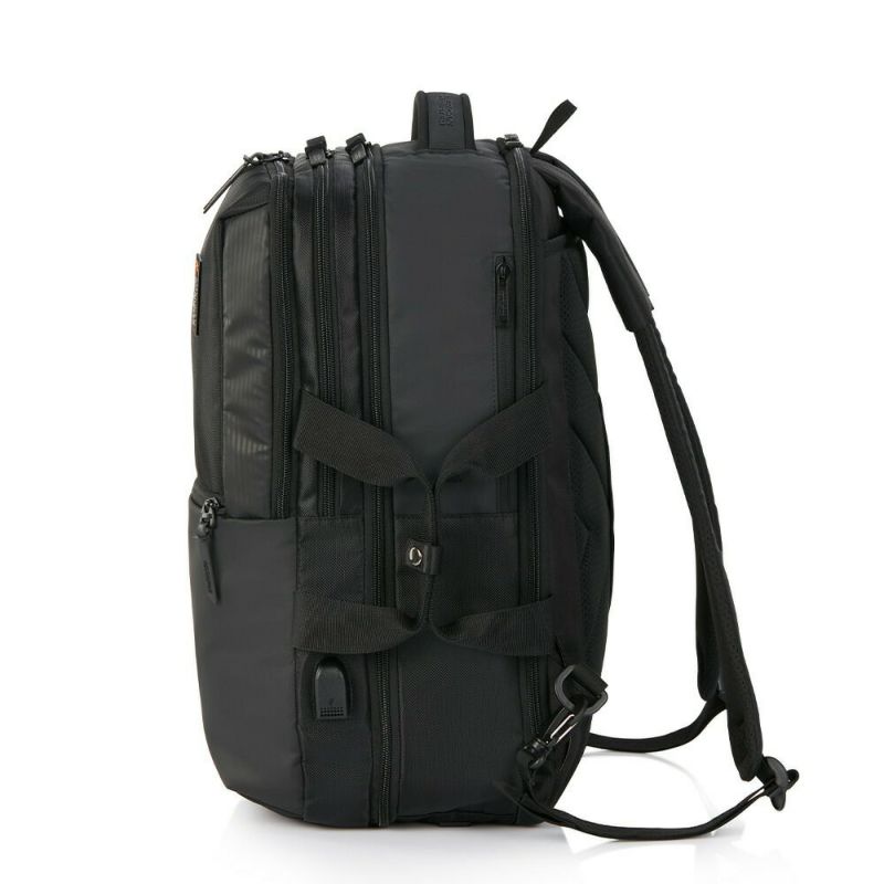 【正規取扱店】アメリカンツーリスターリュックAmericanTouristerメンズ34LB4A4セグノバックパック4ビジネスリュック2WAY大きめ通勤出張1泊2泊大容量ブランドレインカバーUSBポート149576