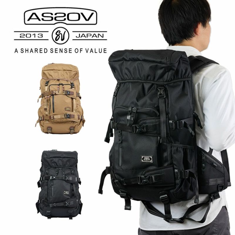 アッソブリュックバッグAS2OVバックパックASSOVメンズデイパックブランドナイロン評判丈夫大容量人気黒おすすめ正規品CORDURADOBBY305DBACKPACKBLACKKHAKI061400