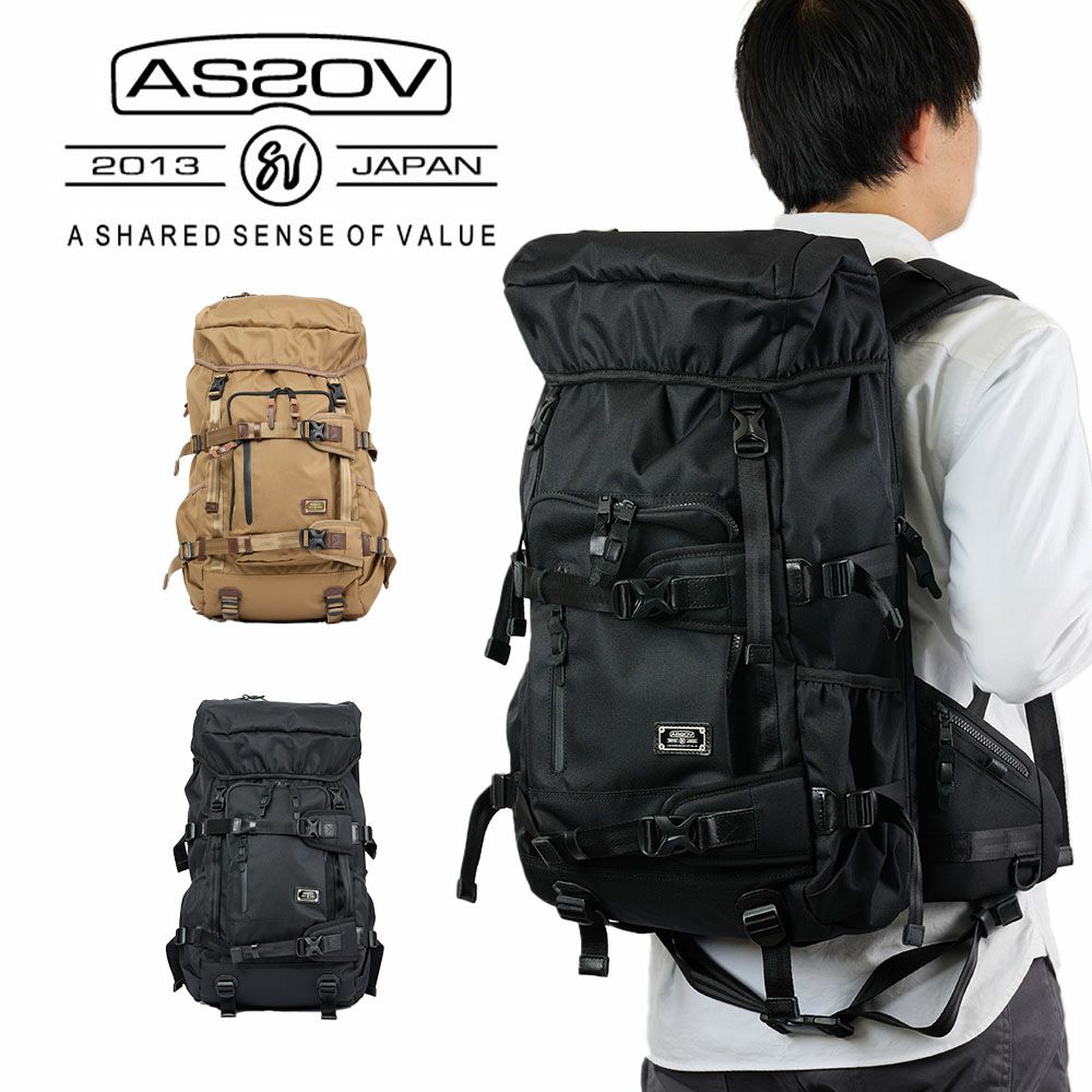 アッソブリュックバッグAS2OVバックパックASSOVメンズデイパックブランドナイロン評判丈夫大容量人気黒おすすめ正規品CORDURADOBBY305DBACKPACKBLACKKHAKI061400