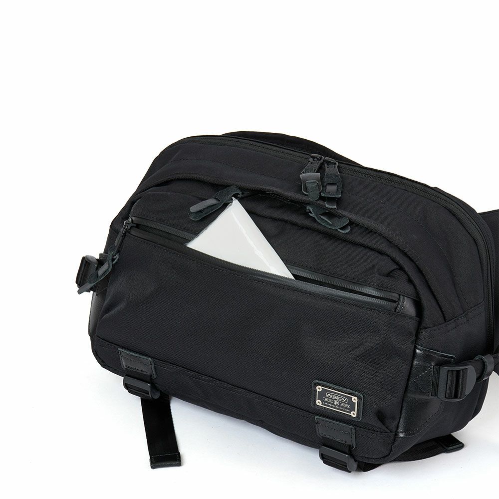 アッソブウエストバッグボディバッグバッグAS2OVASSOVメンズレディースショルダーバッグブランドナイロン評判丈夫大容量人気黒おすすめ大きめ正規品CORDURADOBBY305DWAISTBAGL061402