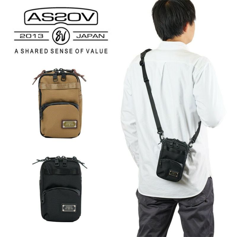 アッソブミニショルダーバッグバッグAS2OVメンズレディースASSOVブランドナイロン評判丈夫小さめ人気黒おすすめ正規品DOBBY305DWALLETSHOULDERウォレットショルダーサコッシュ062100