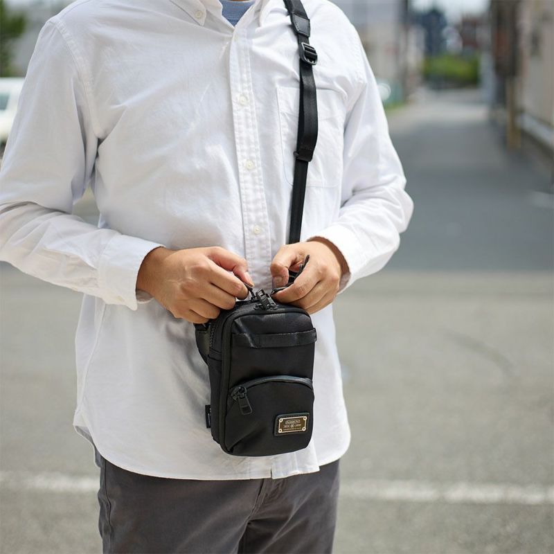 アッソブミニショルダーバッグバッグAS2OVメンズレディースASSOVブランドナイロン評判丈夫小さめ人気黒おすすめ正規品DOBBY305DWALLETSHOULDERウォレットショルダーサコッシュ062100