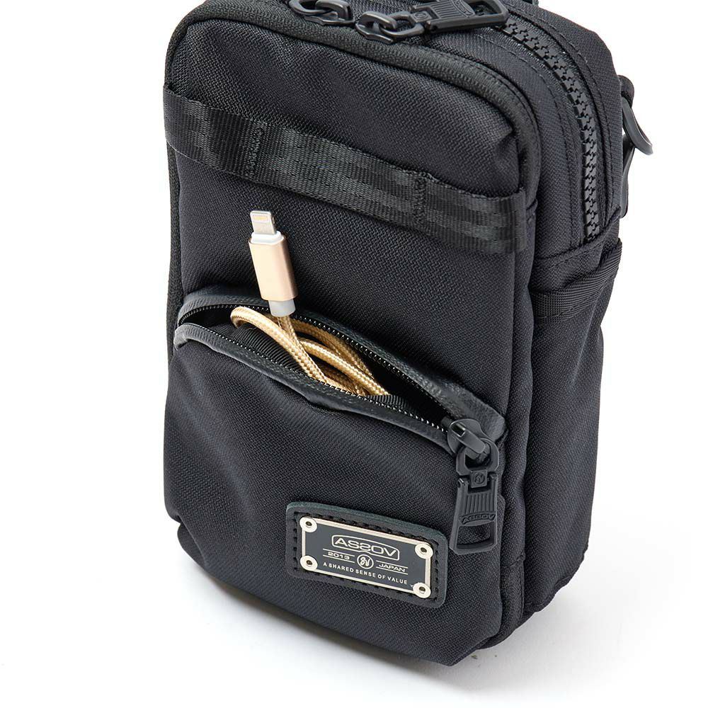 アッソブミニショルダーバッグバッグAS2OVメンズレディースASSOVブランドナイロン評判丈夫小さめ人気黒おすすめ正規品DOBBY305DWALLETSHOULDERウォレットショルダーサコッシュ062100