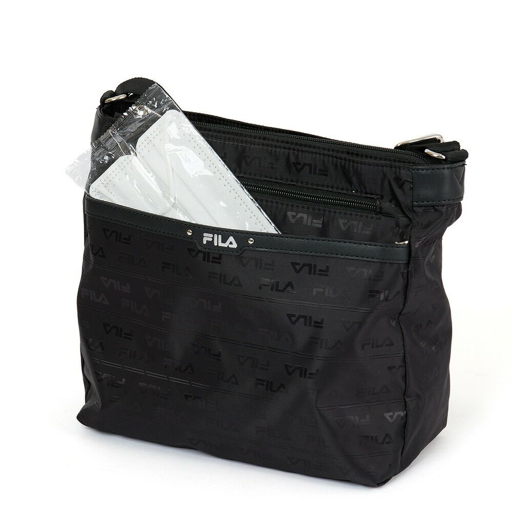 フィラショルダーバッグFILAレディーススクエアバッグ軽量多収納人気斜めがけブランド小さめマザーズバッグファスナー付きおしゃれかわいい大人30代40代50代7691