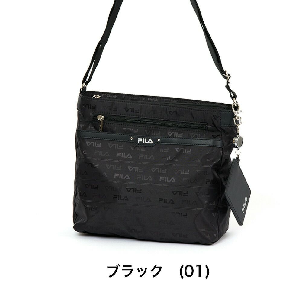 フィラショルダーバッグFILAレディーススクエアバッグ軽量多収納人気斜めがけブランド小さめマザーズバッグファスナー付きおしゃれかわいい大人30代40代50代7691
