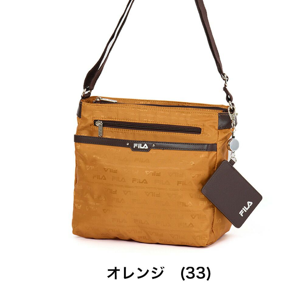 フィラショルダーバッグFILAレディーススクエアバッグ軽量多収納人気斜めがけブランド小さめマザーズバッグファスナー付きおしゃれかわいい大人30代40代50代7691