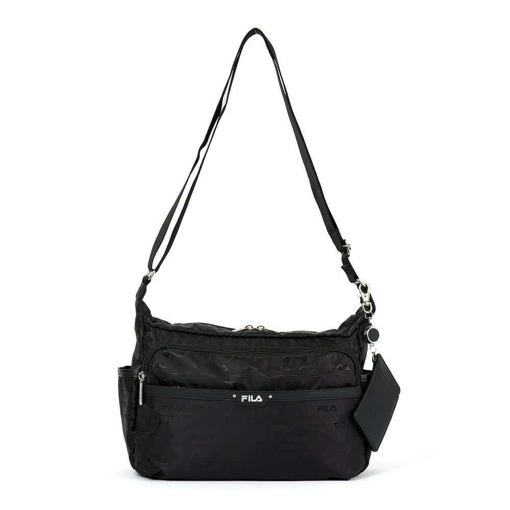 フィラショルダーバッグFILAレディースファスナー付き船形三日月型バッグ軽量多収納人気斜めがけブランド大きめマザーズバッグおしゃれかわいい大人30代40代50代7694