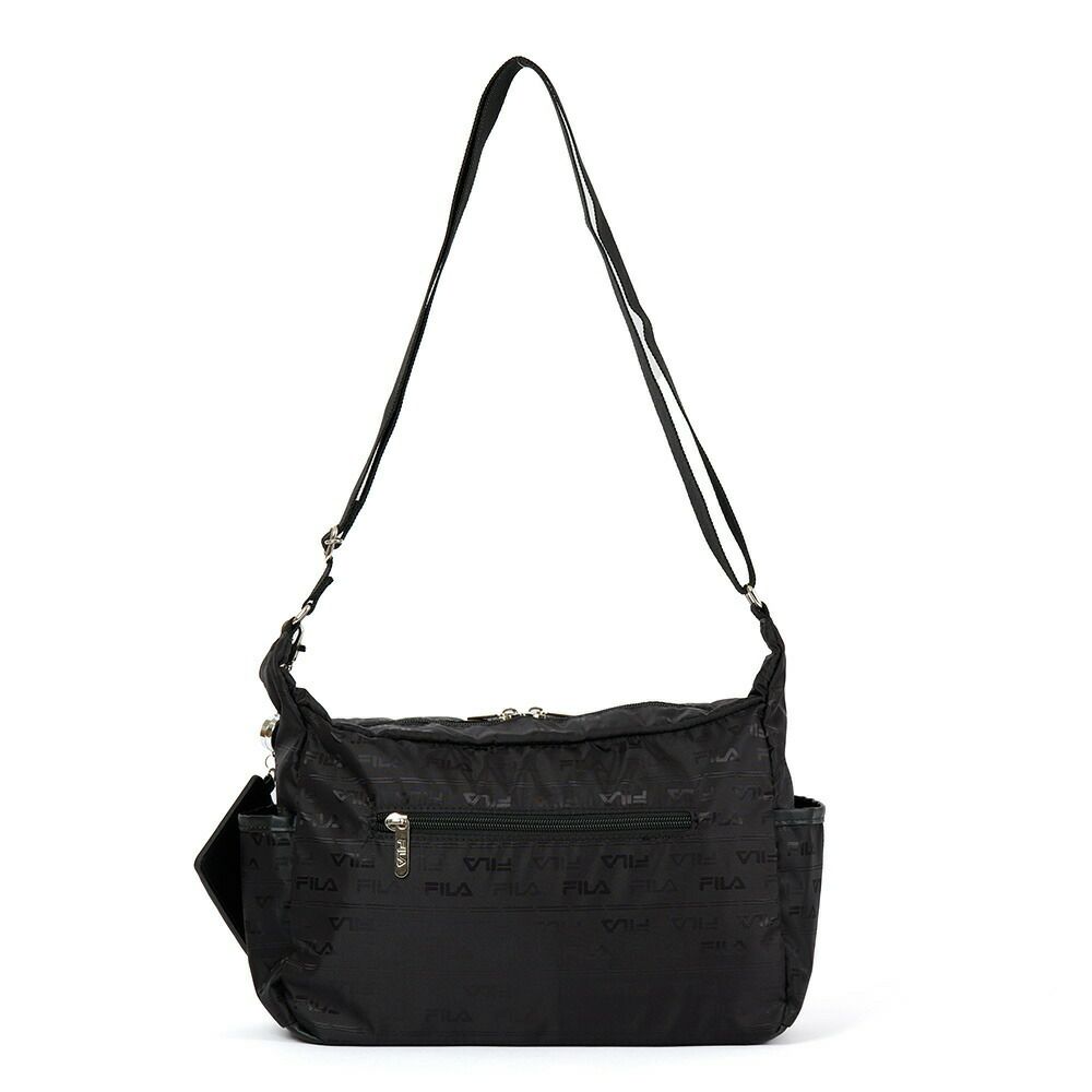 フィラショルダーバッグFILAレディースファスナー付き船形三日月型バッグ軽量多収納人気斜めがけブランド大きめマザーズバッグおしゃれかわいい大人30代40代50代7694