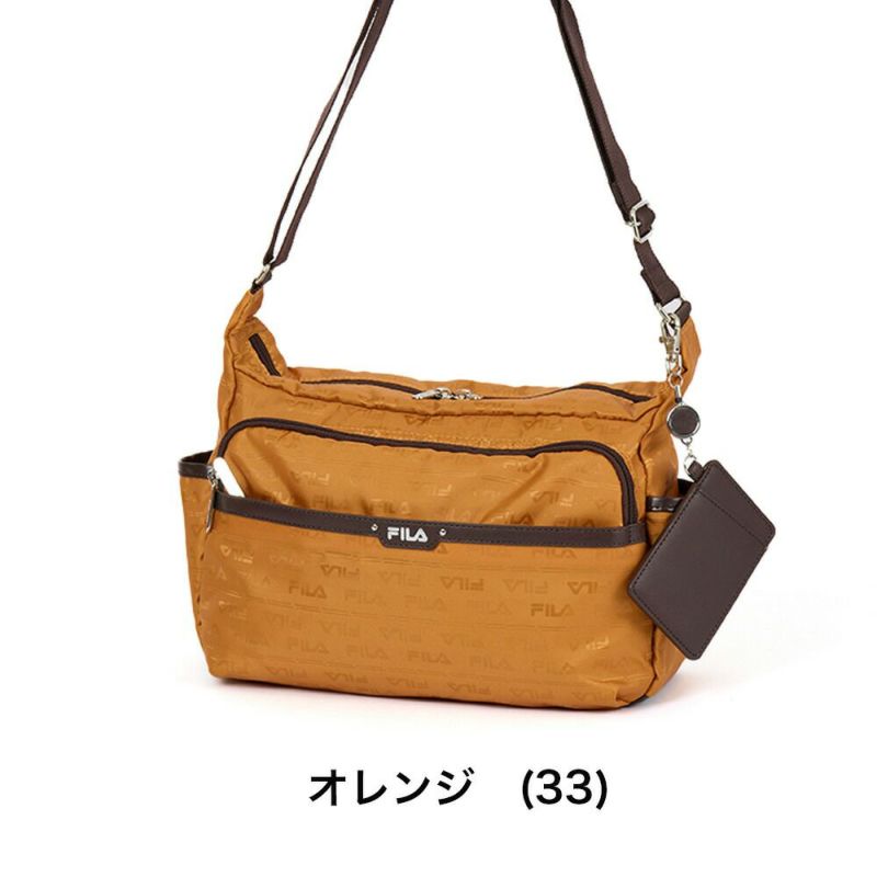 フィラショルダーバッグFILAレディースファスナー付き船形三日月型バッグ軽量多収納人気斜めがけブランド大きめマザーズバッグおしゃれかわいい大人30代40代50代7694