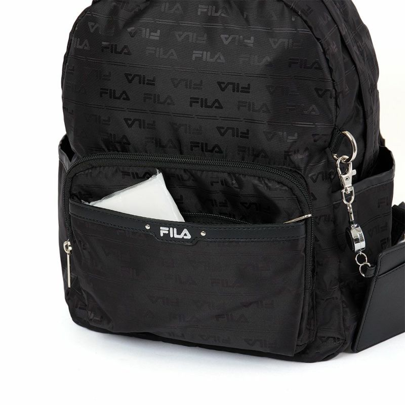フィラリュックFILAレディースファスナー付き大人バッグ軽量多収納人気ブランド小さめマザーズバッグマザーズリュックおしゃれかわいい30代40代50代7696