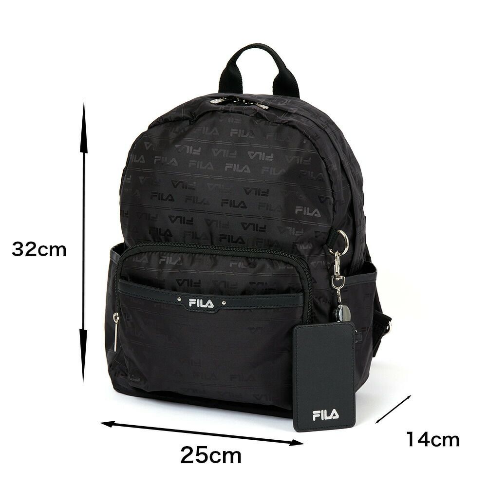 フィラリュックFILAレディースファスナー付き大人バッグ軽量多収納人気ブランド小さめマザーズバッグマザーズリュックおしゃれかわいい30代40代50代7696