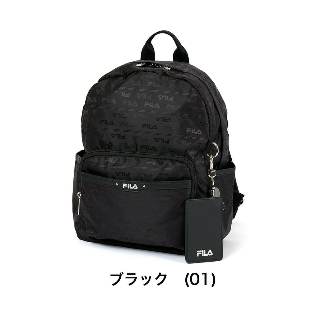 フィラリュックFILAレディースファスナー付き大人バッグ軽量多収納人気ブランド小さめマザーズバッグマザーズリュックおしゃれかわいい30代40代50代7696