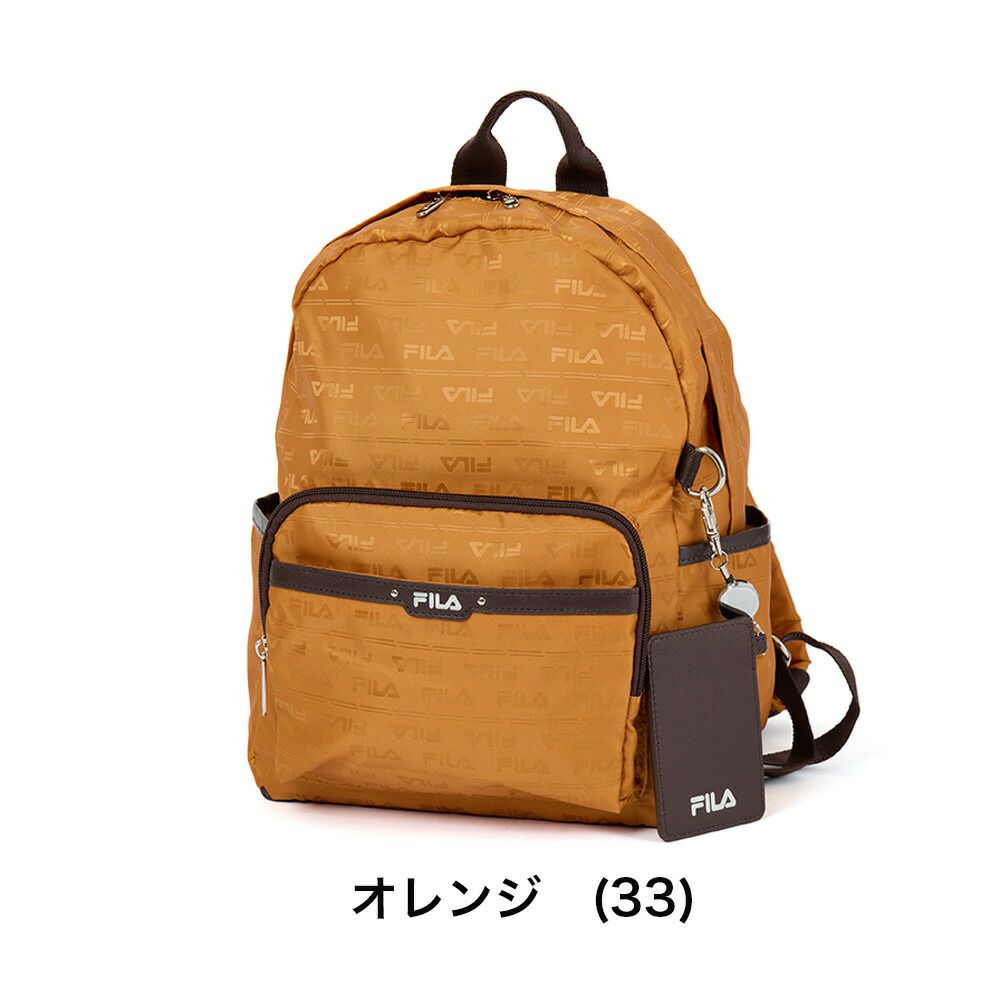 フィラリュックFILAレディースファスナー付き大人バッグ軽量多収納人気ブランド小さめマザーズバッグマザーズリュックおしゃれかわいい30代40代50代7696