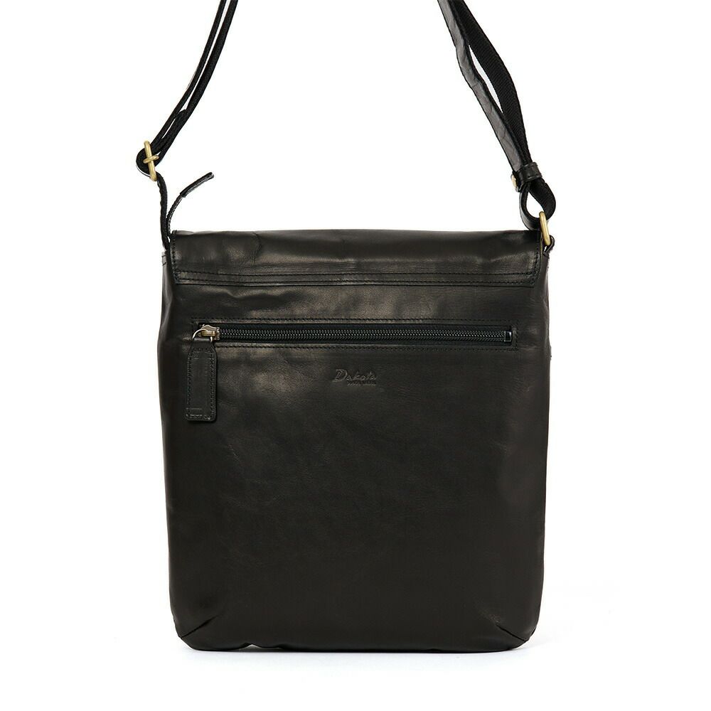 ダコタショルダーバッグメンズ縦型Dakota本革革レザー馬革バッグショルダーバック斜めがけ斜め掛けブランドおしゃれ大人縦長大きめ薄いダコタブラックレーベル軽い軽量1623804