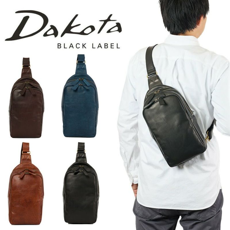 ダコタボディバッグメンズDakota本革革レザー馬革バッグボディバックワンショルダーバッグ斜めがけ斜め掛けブランドおしゃれ大人ダコタブラックレーベル軽い軽量40代50代60代1623807