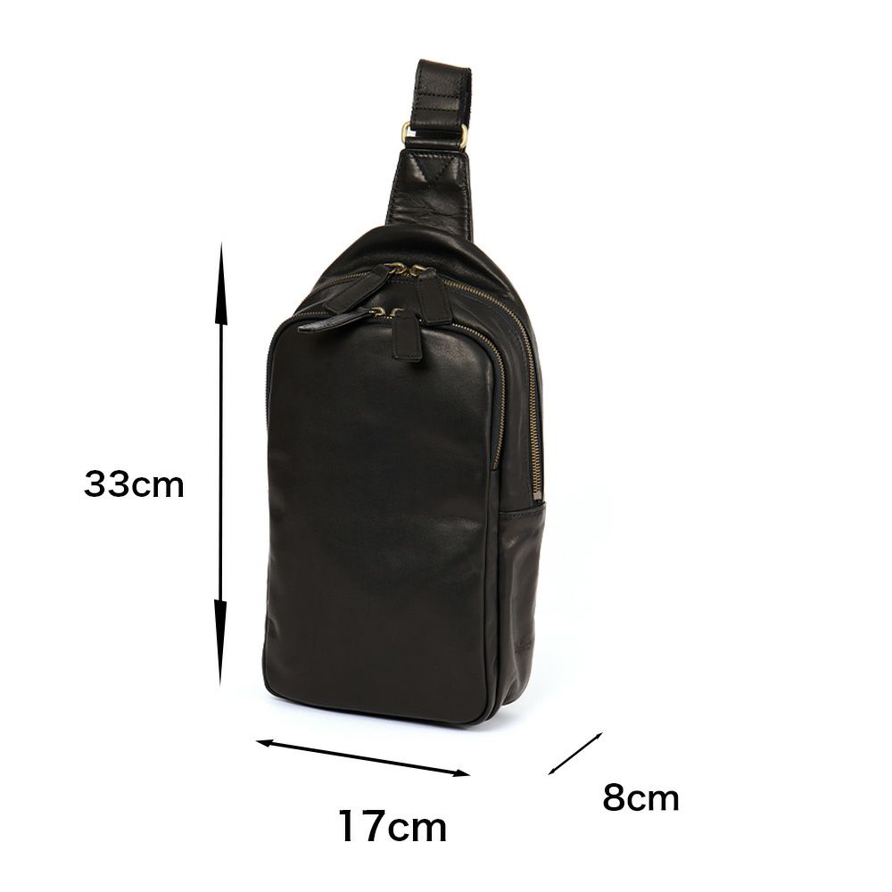 ダコタボディバッグメンズDakota本革革レザー馬革バッグボディバックワンショルダーバッグ斜めがけ斜め掛けブランドおしゃれ大人ダコタブラックレーベル軽い軽量40代50代60代1623807