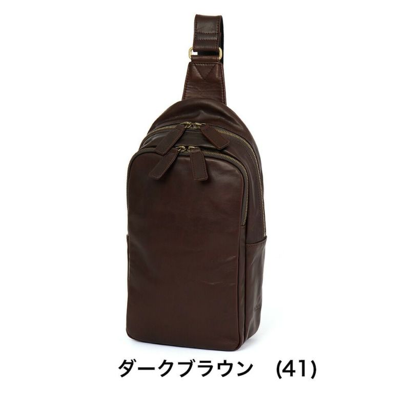 ダコタボディバッグメンズDakota本革革レザー馬革バッグボディバックワンショルダーバッグ斜めがけ斜め掛けブランドおしゃれ大人ダコタブラックレーベル軽い軽量40代50代60代1623807