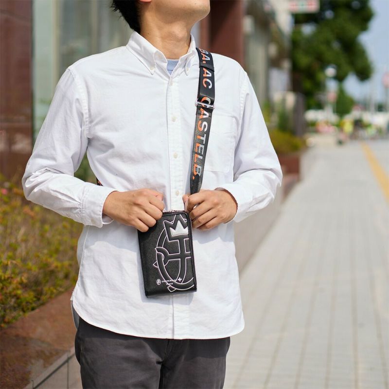 カステルバジャックミニショルダーバッグバッグCASTELBAJACウプラ本革レザースマホショルダーバッグスマホポーチ財布メンズレディースミニショルダーバッグブランド大人男性人気54121