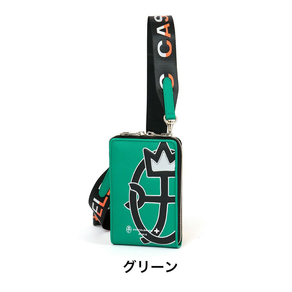 カステルバジャックミニショルダーバッグバッグCASTELBAJACウプラ本革レザースマホショルダーバッグスマホポーチ財布メンズレディースミニショルダーバッグブランド大人男性人気54121