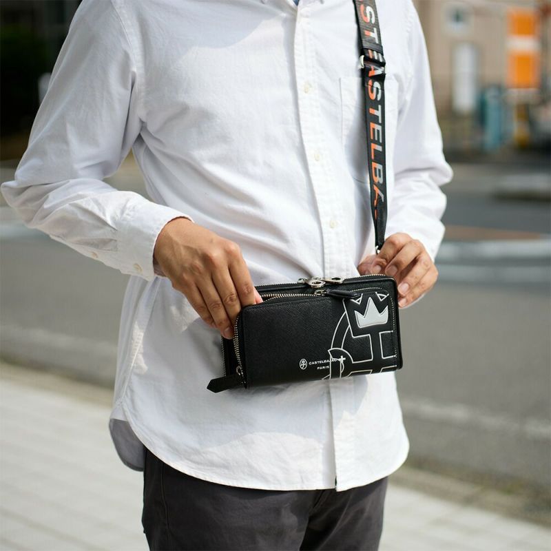 カステルバジャックミニショルダーバッグバッグCASTELBAJACウプラ本革レザー財布メンズレディースミニショルダーバッグブランド大人男性人気54122