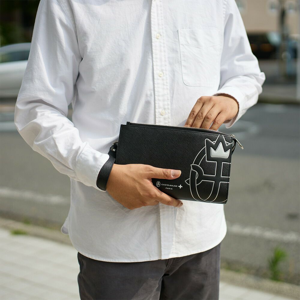 カステルバジャッククラッチバッグセカンドバッグウプラCASTELBAJAC本革メンズレディースバッグセカンドバッククラッチバックブランドレザー革おしゃれ冠婚葬祭結婚式二次会54221