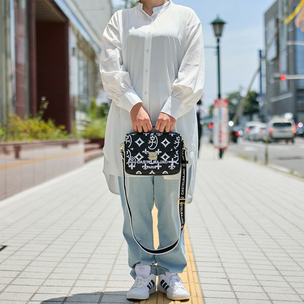 カステルバジャックショルダーバッグ手付き2WAYCASTELBAJACクレアレディースバッグショルダーバック斜めがけ使いやすい女性ブランド大人おしゃれ人気68131