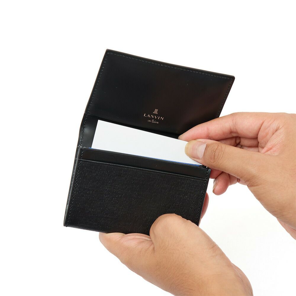 LANVINenBleu名刺入れランバンオンブルーフィズメンズレディース牛革レザー名刺いれ名刺入名刺ケースカードケース小物ギフトプレゼントおしゃれビジネスブランド30代40代50代521621