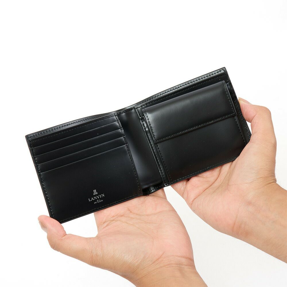 LANVINenBleu二つ折り財布ランバンオンブルーフィズ財布二つ折りメンズレディース2つ折り財布本革革レザー男性折りたたみギフトプレゼント人気ブランド薄い30代40代50代521624