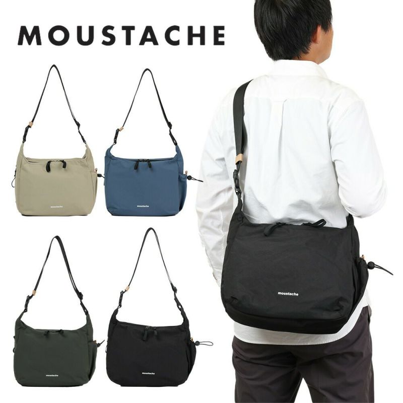 MOUSTACHEショルダーバッグムスタッシュA4大容量大きめメンズレディース斜めがけ斜め掛けおしゃれかっこいいカジュアル人気通学軽量ブランド大人30代40代50代MEG4430