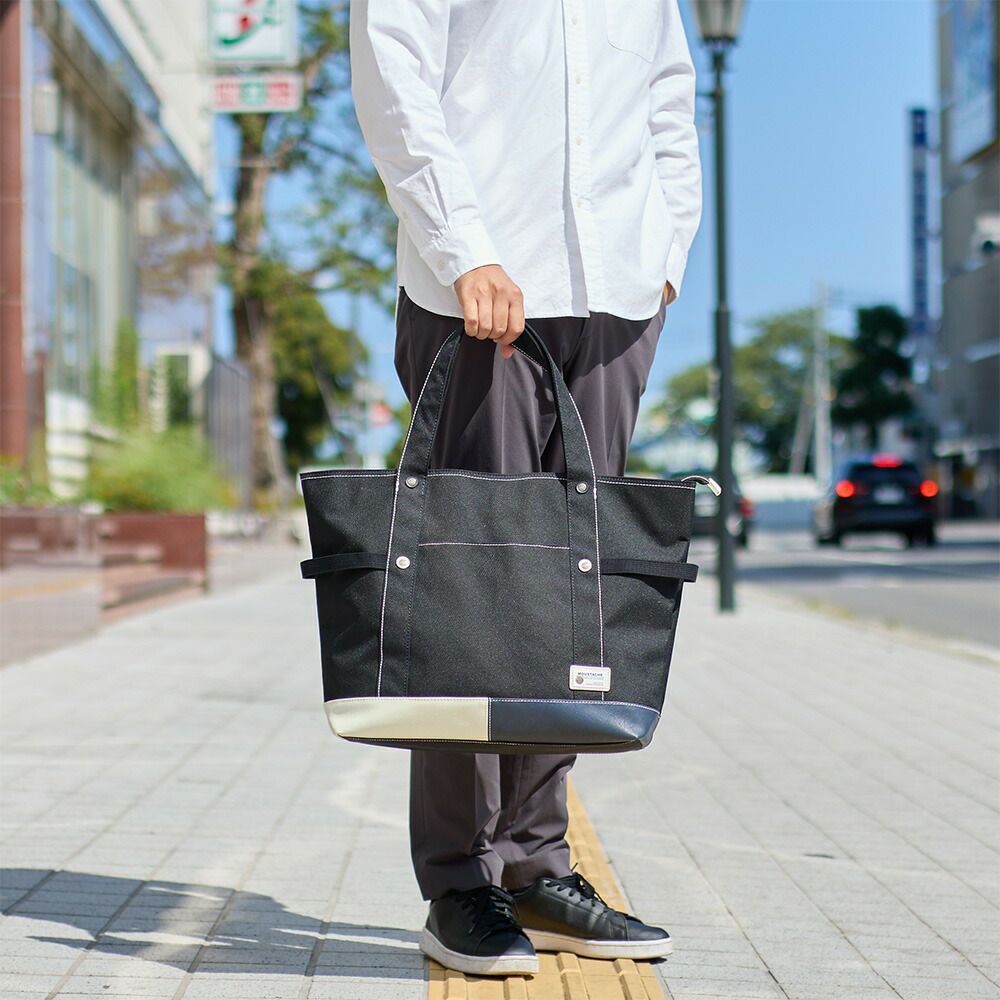 MOUSTACHEトートバッグムスタッシュ大容量メンズレディース肩掛けカバンおしゃれかっこいいカジュアル人気軽量ブランド大人30代40代50代YUQ5765