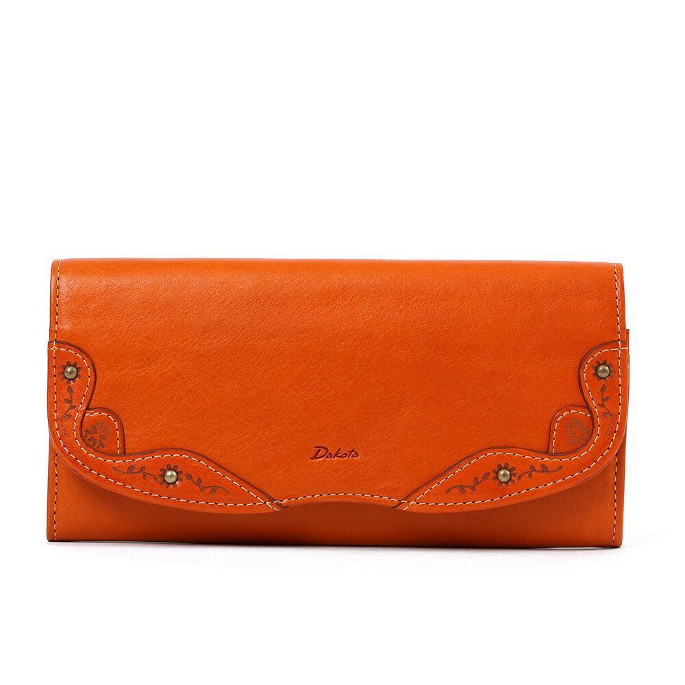 ダコタDakota長財布レディースマーゴットかぶせ型財布薄いレディース財布レディース長財布本革革レザー大容量ブランドおしゃれ薄いカード入れ多いカードポケット多数31602