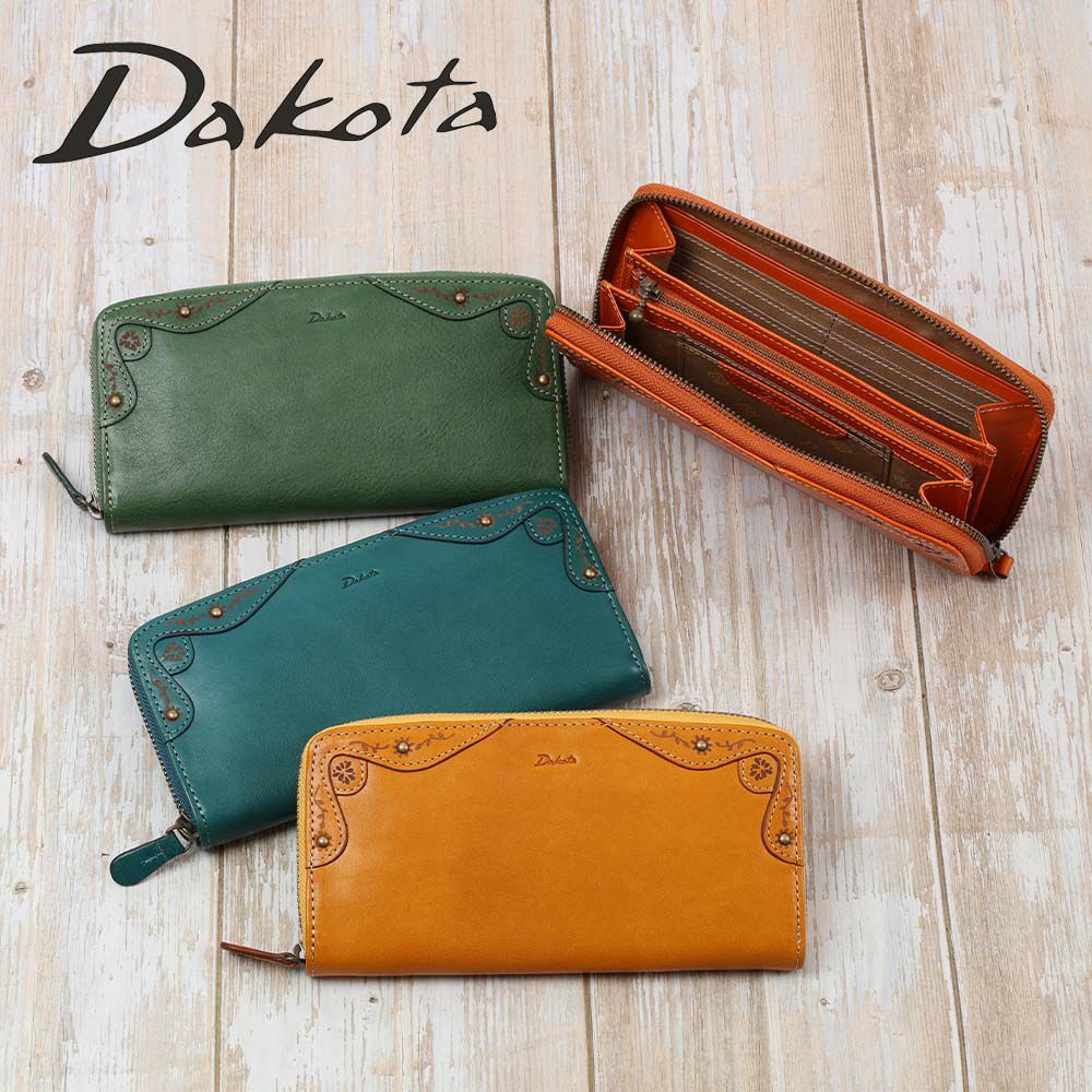 ダコタDakota長財布レディースマーゴットラウンドファスナー財布ファスナーレディース財布レディース長財布本革革レザー大容量ブランドおしゃれ薄いカード入れ多いカードポケット多数31603