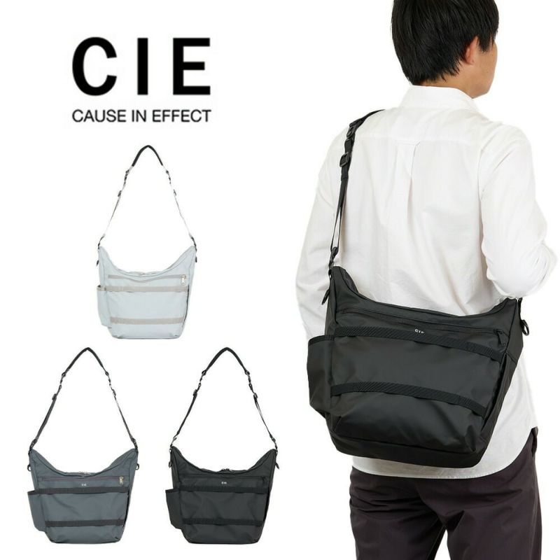 CIEショルダーバッグLサイズバッグシーGRID3SHOULDERBAG-02メンズレディース斜めがけ斜め掛けブランド評判人気防水撥水大容量大きめおすすめ正規品日本製グリッド3032055