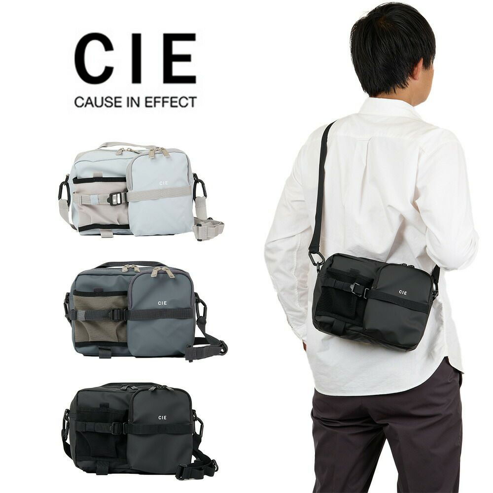 CIEショルダーバッグバッグシーGRID3BOTTLESHOULDERBAGMメンズレディースペットボトルが入る斜めがけ斜め掛けブランド評判人気防水撥水おすすめ正規品日本製グリッド3032065