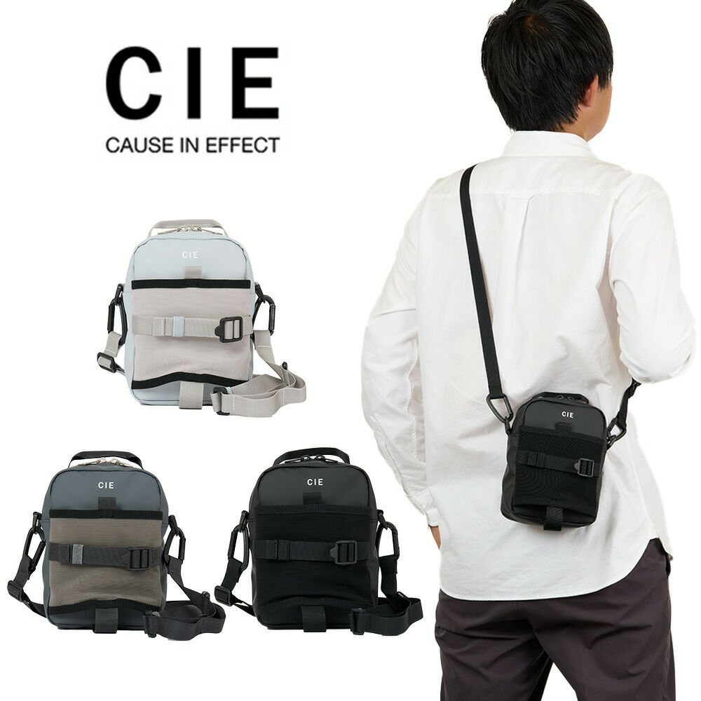 CIEショルダーバッグバッグシーGRID3BOTTLEMINISHOULDERBAGメンズレディースミニショルダーバッグ斜めがけ斜め掛けブランド評判人気防水撥水小さい小さめおすすめ正規品日本製グリッド3032067