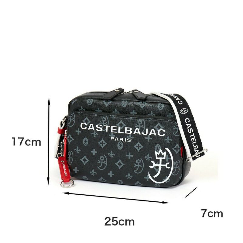 カステルバジャックショルダーバッグバッグ横型CASTELBAJACサシャメンズレディースミニショルダーバックショルダー斜めがけ斜め掛けブランド大人おしゃれコンパクト小さめ小さい48122