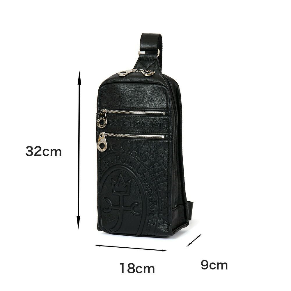 カステルバジャックボディバッグショルダーバッグバッグCASTELBAJACダナンメンズレディースバックボディバックワンショルダーバッグ斜め掛けバッグブランド軽量かっこいいおしゃれ人気45911