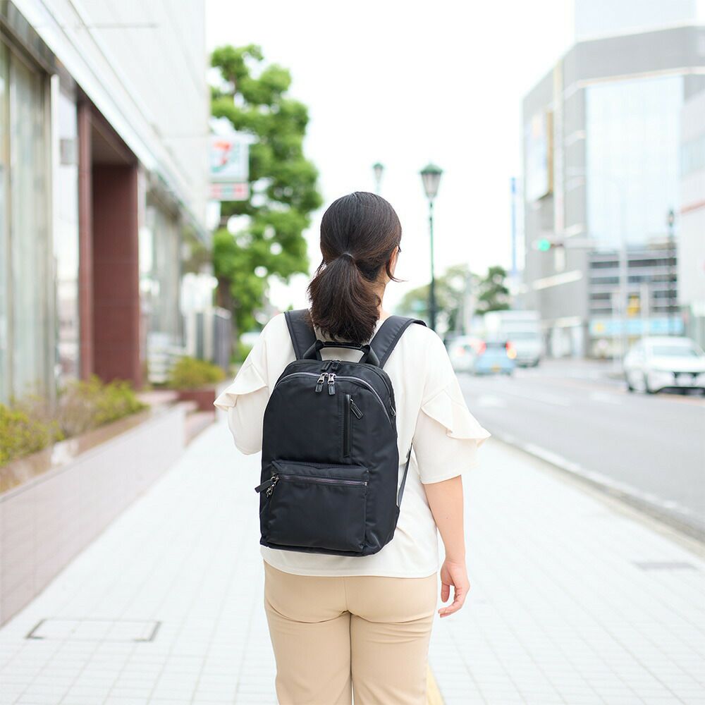 リュックレディースビジネスW&.Day/Nightポッケス2024モデルスリムリュックA4サイズ13.3インチPC収納ビジネスリュック通勤エースビジネスバッグバッグきれいめブランド軽量軽いおしゃれ女性15276