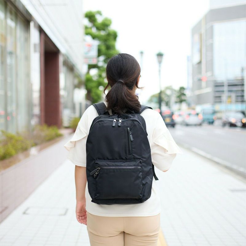 リュックレディースビジネスW&.Day/Nightポッケス2024モデルスリムリュックA4サイズ14インチPC収納ビジネスリュック通勤エースビジネスバッグバッグきれいめブランド大容量おしゃれ女性15277