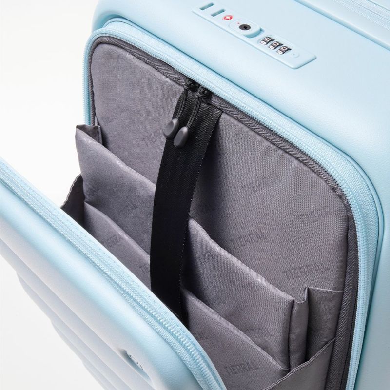スーツケースPufferS機内持ち込みSサイズ35L42Lパファー容量拡張フロントオープン1泊2泊3泊軽量キャリーケースキャリーバッグおしゃれ軽い頑丈丈夫旅行TSAロックTIERRALティエラル