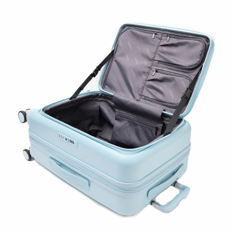 スーツケースPufferM63L74LMサイズパファー容量拡張ブックオープン4泊5泊6泊軽量キャリーケースキャリーバッグおしゃれ軽い頑丈丈夫旅行TSAロックTIERRALティエラル