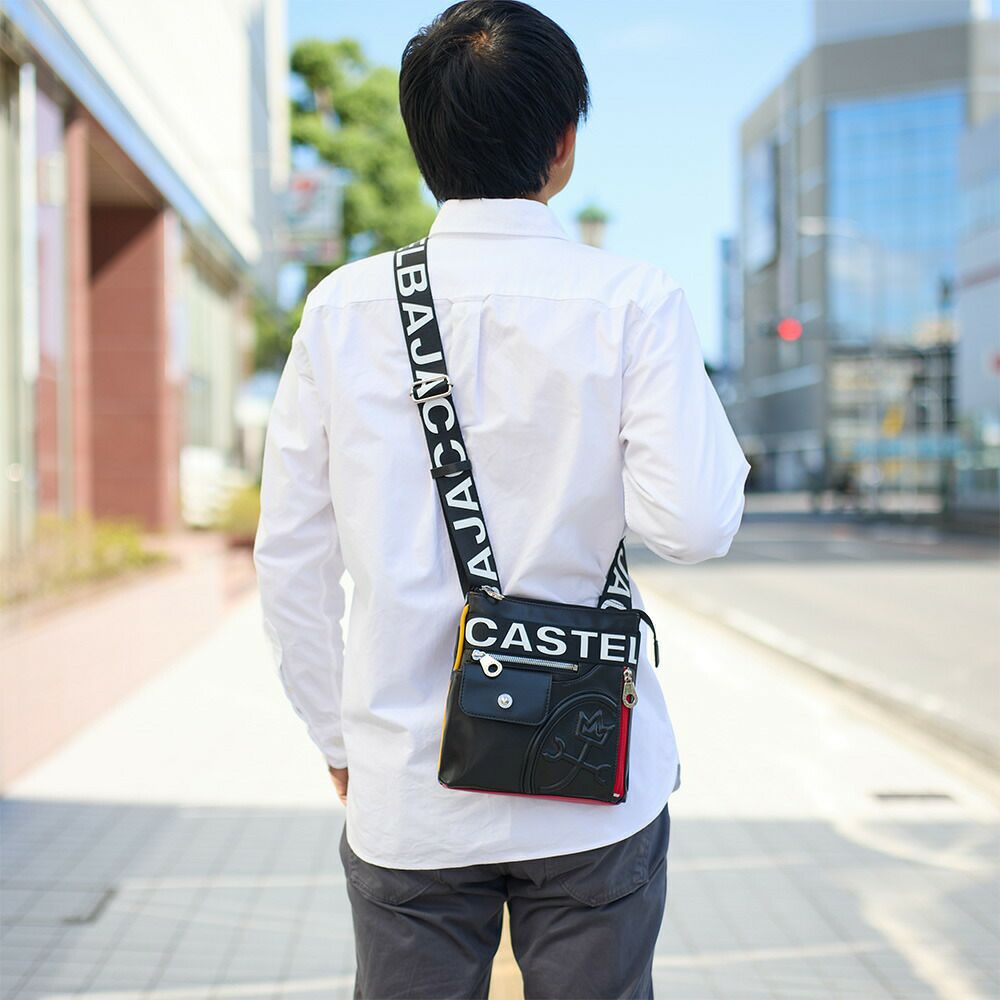 カステルバジャックショルダーバッグバッグCASTELBAJACダルトンミニメンズレディースミニショルダーバッグ軽量薄いブランド大人男性女性人気26131