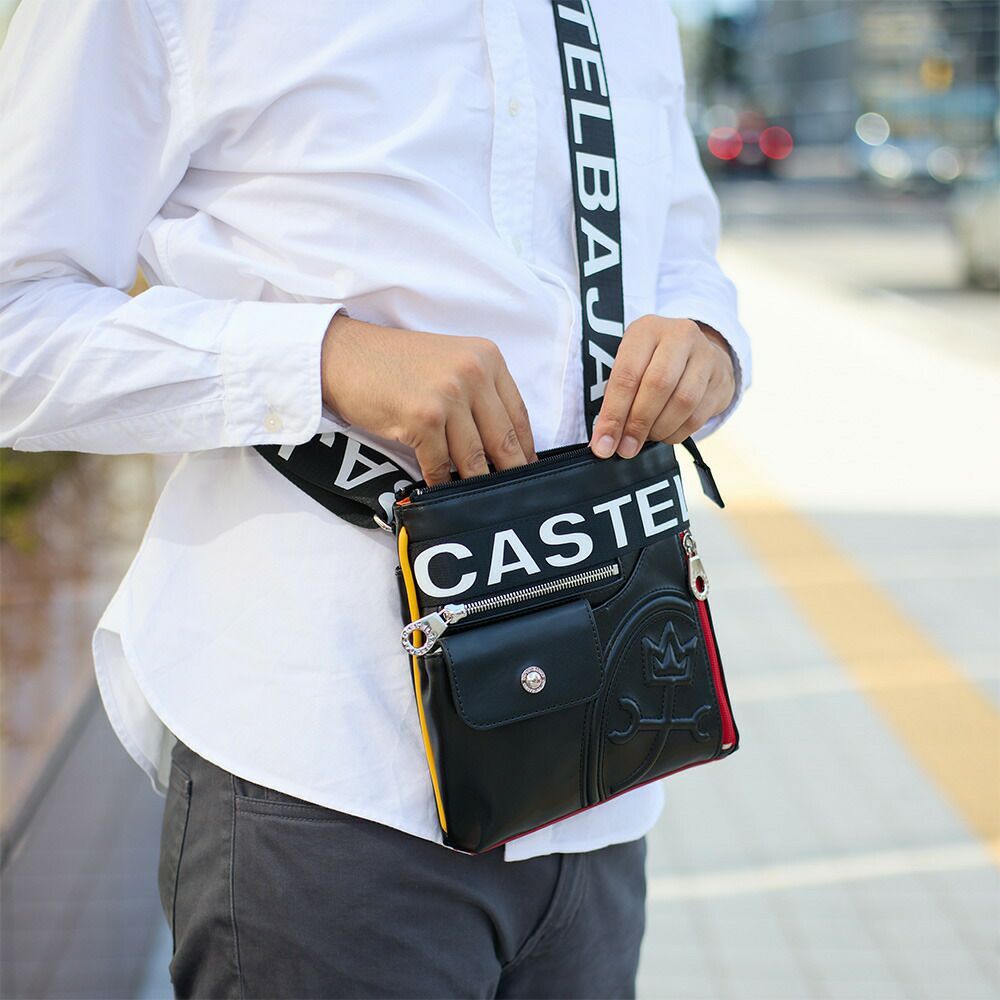 カステルバジャックショルダーバッグバッグCASTELBAJACダルトンミニメンズレディースミニショルダーバッグ軽量薄いブランド大人男性女性人気26131