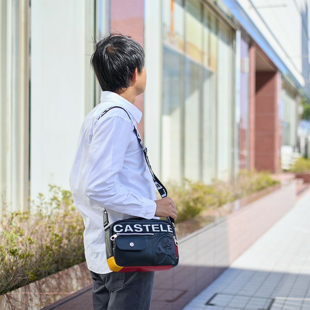 カステルバジャックショルダーバッグバッグCASTELBAJACダルトン横型メンズレディースショルダーバック斜めがけ斜め掛け軽量ブランド大人男性人気おしゃれコンパクト小さめ小さい26132
