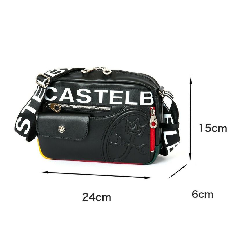 カステルバジャックショルダーバッグバッグCASTELBAJACダルトン横型メンズレディースショルダーバック斜めがけ斜め掛け軽量ブランド大人男性人気おしゃれコンパクト小さめ小さい26132