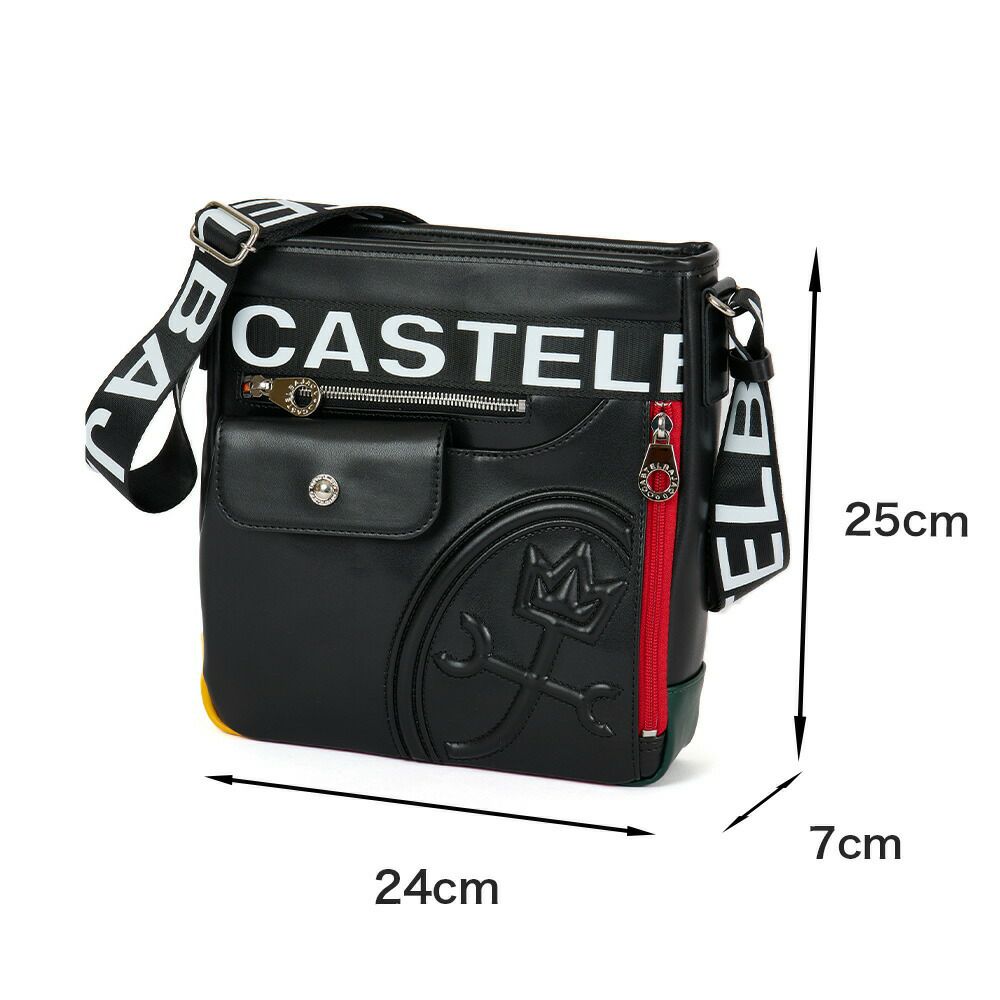 カステルバジャックショルダーバッグバッグCASTELBAJACダルトン縦型メンズレディースショルダーバック斜めがけ斜め掛け軽量ブランド大人男性人気おしゃれ大容量大きい26133